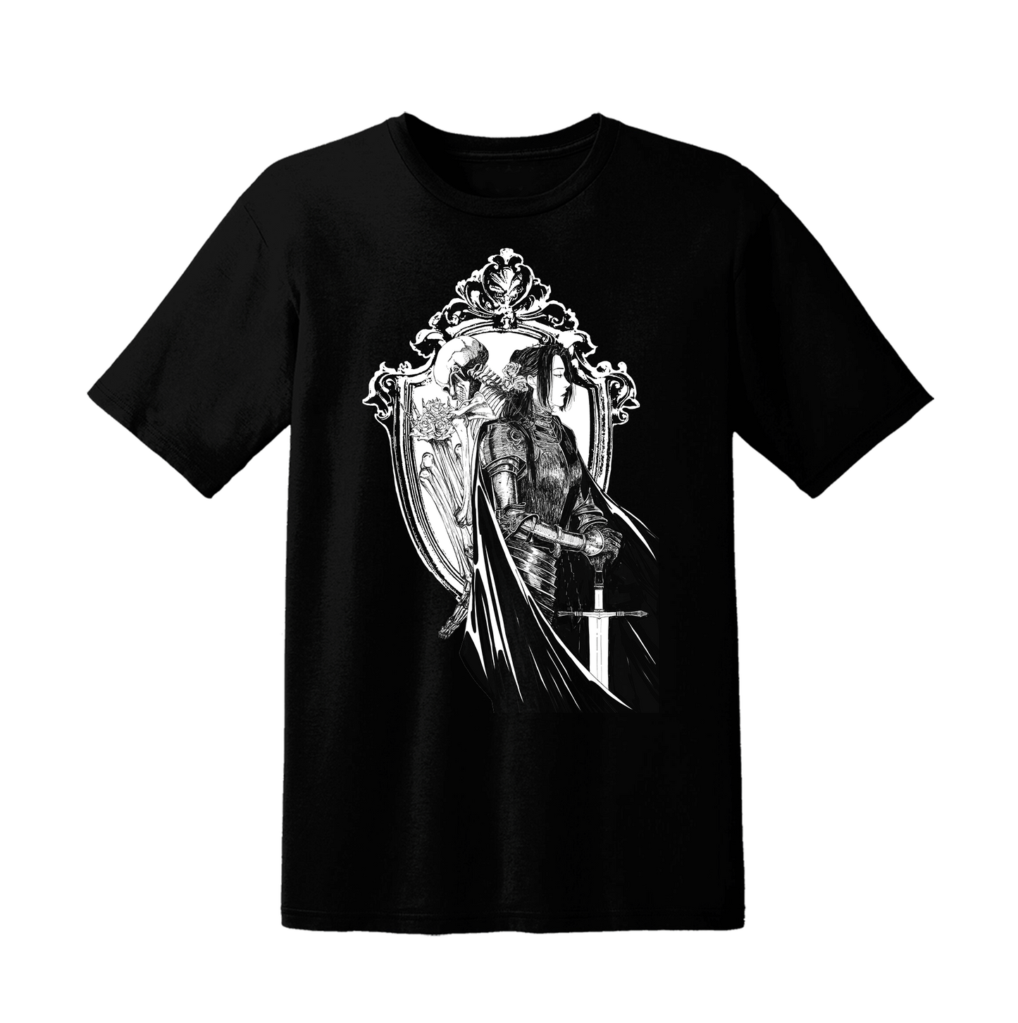 Death and Romance, Armor and Bones: Black Short Sleeved T-Shirt